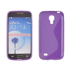 Samsung i9190 Galaxy S4 Mini, Szilikon tok, S-Case, lila
