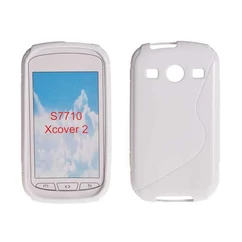 Samsung S7710 Galaxy Xcover 2, Szilikon tok, S-Case, fehér