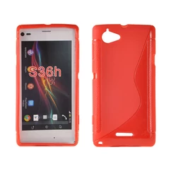 Sony Xperia L C2105, Szilikon tok, S-Case, rózsaszín