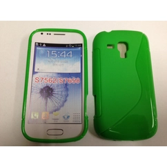 Samsung S7560/S7580, Szilikon tok, S-Case, zöld