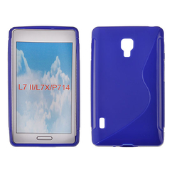 LG Optimus L7 2 P710, Szilikon tok, S-Case, kék