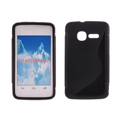 Alcatel OT-4012 Fire, Szilikon tok, S-Case, fekete