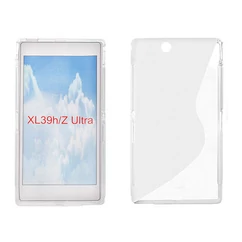 Sony Xperia Z Ultra C6802, Szilikon tok, S-Case, átlátszó