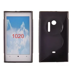 Nokia Lumia 1020, Szilikon tok, S-Case, fekete