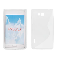 LG Optimus L7 P700 S, Szilikon tok, S-Case, átlátszó