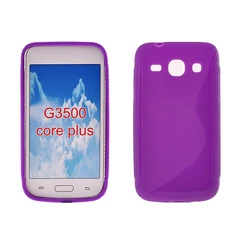 Samsung G350 Galaxy Core+, Szilikon tok, S-Case, lila
