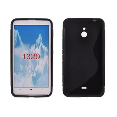 Nokia Lumia 1320, Szilikon tok, S-Case, fekete