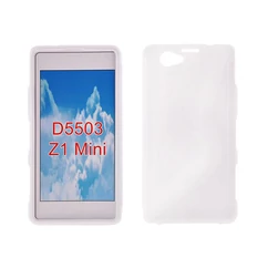 Sony Xperia Z1 Mini D5503, Szilikon tok, S-Case, fehér