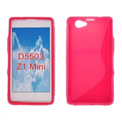 Sony Xperia Z1 Mini D5503, Szilikon tok, S-Case, rózsaszín