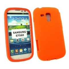 Samsung S7560/S7580, Szilikon tok, S-Case, narancs