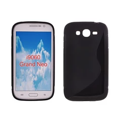 Samsung i9060/i9080 Grand Neo, Szilikon tok, S-Case, fekete