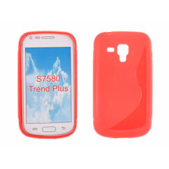Samsung S7560/S7580, Szilikon tok, S-Case, piros