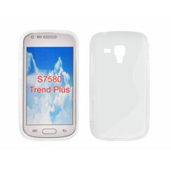 Samsung S7560/S7580, Szilikon tok, S-Case, átlátszó