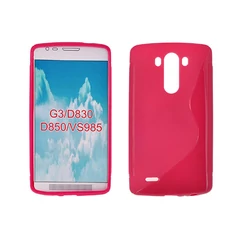 LG Optimus G3 D855, Szilikon tok, S-Case, rózsaszín