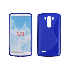 LG Optimus G3 D855, Szilikon tok, S-Case, kék