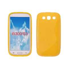 Samsung i9300/i9301 S3/S3 Neo, Szilikon tok, S-Case, sárga