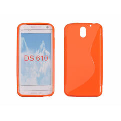 HTC Desire 610, Szilikon tok, S-Case, narancs