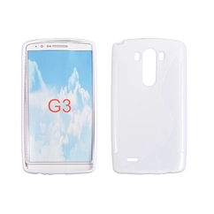 LG Optimus G3 D855, Szilikon tok, S-Case, fehér