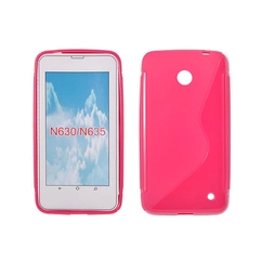 Nokia Lumia  630/635, Szilikon tok, S-Case, rózsaszín