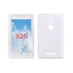 Nokia Lumia  925, Szilikon tok, S-Case, fehér
