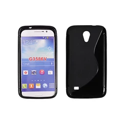 Samsung G3586 Galaxy Core Mini, Szilikon tok, S-Case, fekete