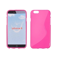 Apple iPhone 6/6S, Szilikon tok, S-Case, rózsaszín
