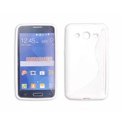Samsung G355 Galaxy Core 2, Szilikon tok, S-Case, átlátszó