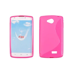 LG F60 D390, Szilikon tok, S-Case, rózsaszín