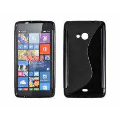 Microsoft Lumia  535, Szilikon tok, S-Case, fekete