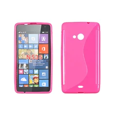 Microsoft Lumia  535, Szilikon tok, S-Case, rózsaszín