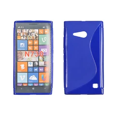 Nokia Lumia  730/735, Szilikon tok, S-Case, kék