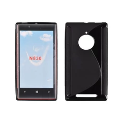 Nokia Lumia  830, Szilikon tok, S-Case, fekete