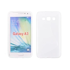 Samsung A300 Galaxy A3, Szilikon tok, S-Case, fehér
