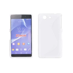 Sony Xperia Z3 Mini D5803, Szilikon tok, S-Case, fehér