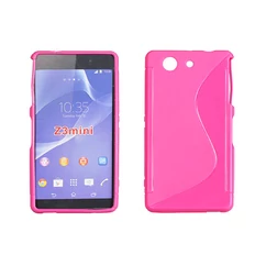 Sony Xperia Z3 Mini D5803, Szilikon tok, S-Case, rózsaszín