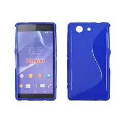 Sony Xperia Z3 Mini D5803, Szilikon tok, S-Case, kék