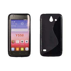 Huawei Y550, Szilikon tok, S-Case, fekete