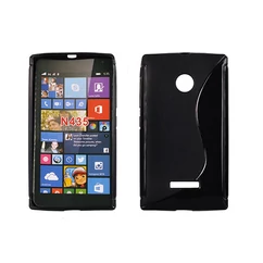 Microsoft Lumia  435, Szilikon tok, S-Case, fekete