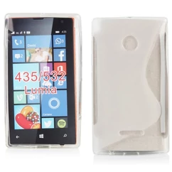 Microsoft Lumia  435, Szilikon tok, S-Case, átlátszó