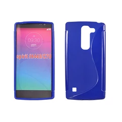 LG Spirit H440N, Szilikon tok, S-Case, kék