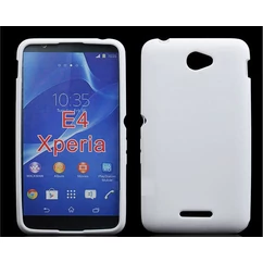 Sony Xperia E4 E2105, Szilikon tok, S-Case, fehér