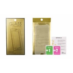 Apple iPhone 5/5G/5S/SE/6C, Kijelzővédő fólia (ütésálló) Glass-Gold