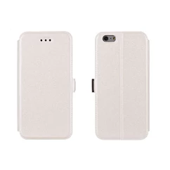 Samsung A320 Galaxy A3 2017, Oldalra nyíló flip tok, Book, fehér