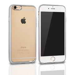 Samsung A320 Galaxy A3 2017, Szilikon tok, Clear, ezüst
