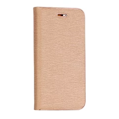 Samsung J730 Galaxy J7 2017, Oldalra nyíló flip tok, Vennus, arany