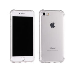 Apple iPhone 7/8/SE 2020, Szilikon tok, Ütésálló (0.5mm), átlátszó