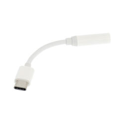 Adapter, 3,5mm jack - USB-C, fehér