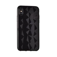 Samsung A605 Galaxy A6+ 2018, Szilikon tok, Diamond, fekete