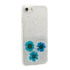 Samsung J600 Galaxy J6 2018, Szilikon tok, Real Flower, Amelia