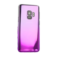 Samsung A750 Galaxy A7 2018, Szilikon tok, Ombre, rózsaszín